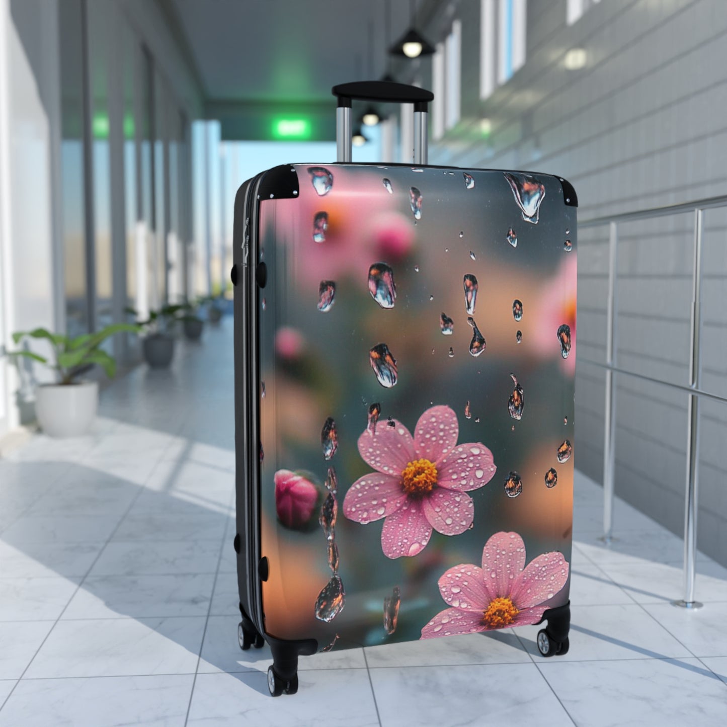 Floral Travel Suitcase - Blooming Adventure Luggage, Carry-On Bag, Stylish Weekender, Vacation Essential, Unique Gifts for Travelers