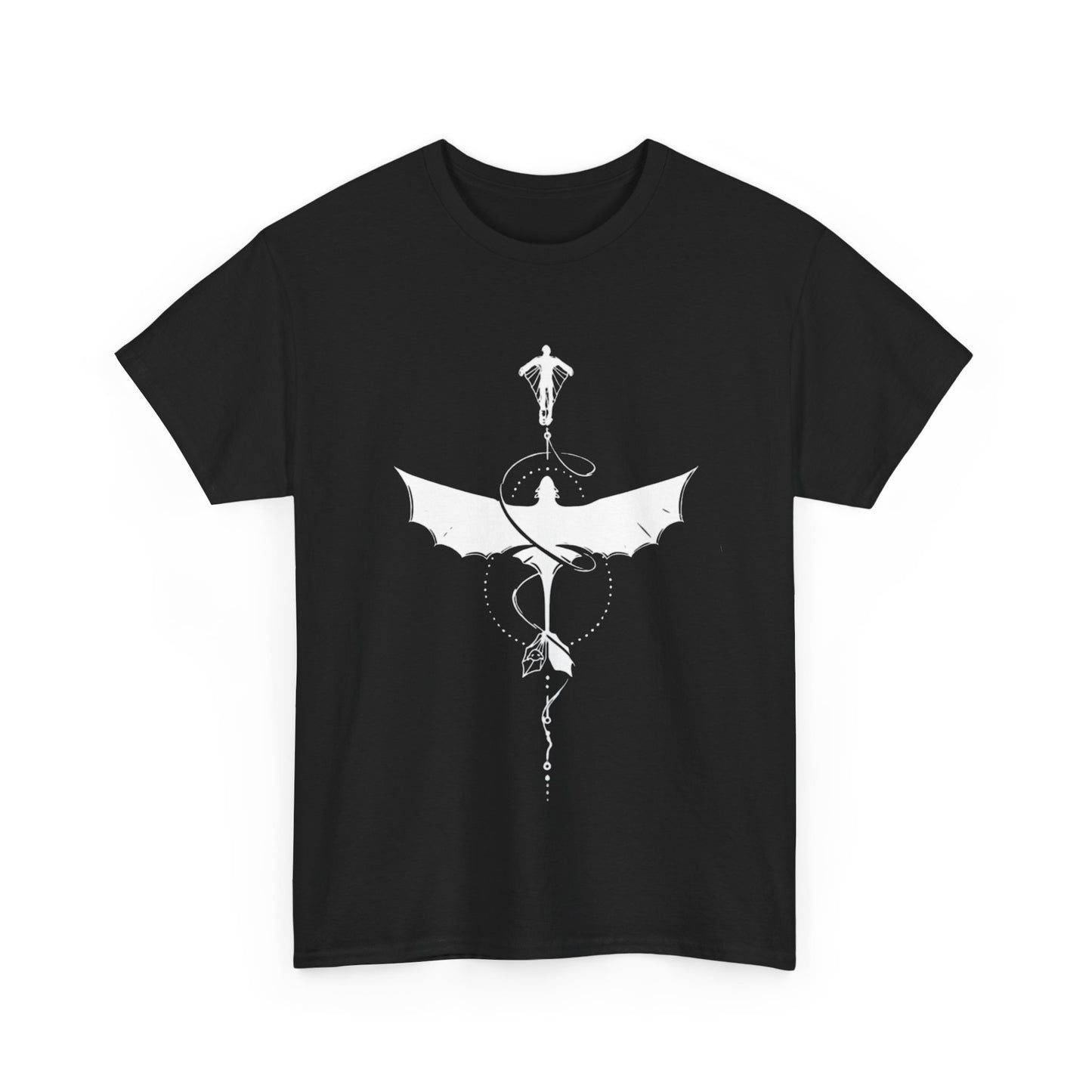 Dark Fantasy Unisex Tee | Mythical Dragon Shirt | Gift for Gamers | Casual Wear | Unique Graphic T-shirt | Perfect for Halloween
