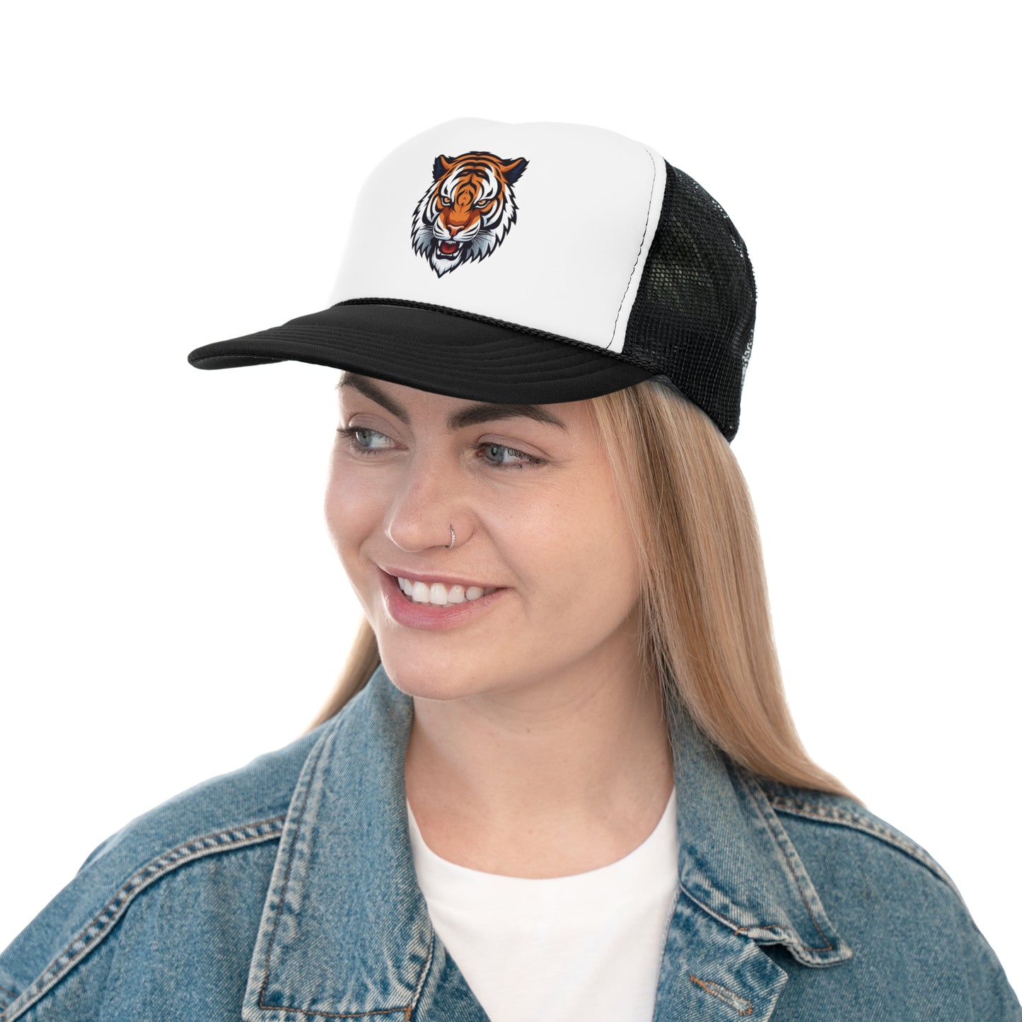 Gorra Estilo Urbano con Diseño de Tigre – Malla Transpirable y Ajuste Cómodo