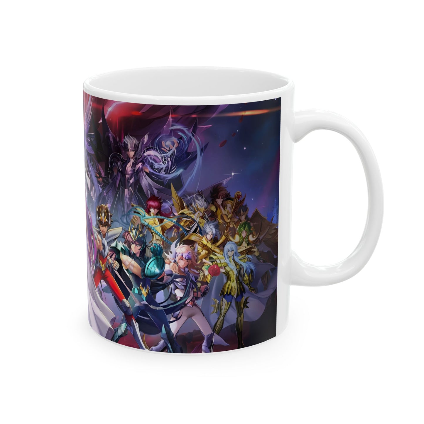 Taza de Cerámica 11oz Caballeros del Zodiaco – Diseño para Fans del Anime