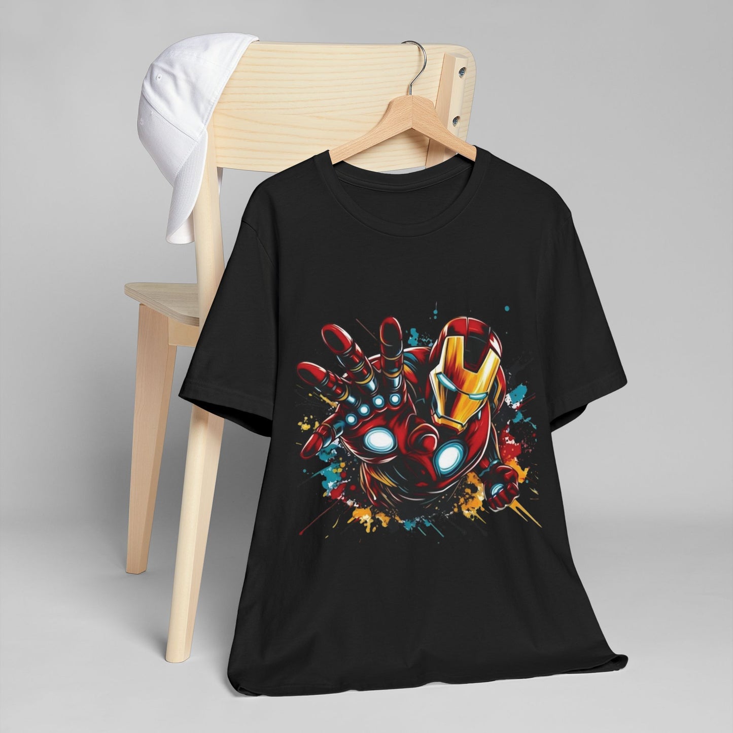 Camiseta Gráfica de Iron Man – Diseño Cómic para Fans de Marvel