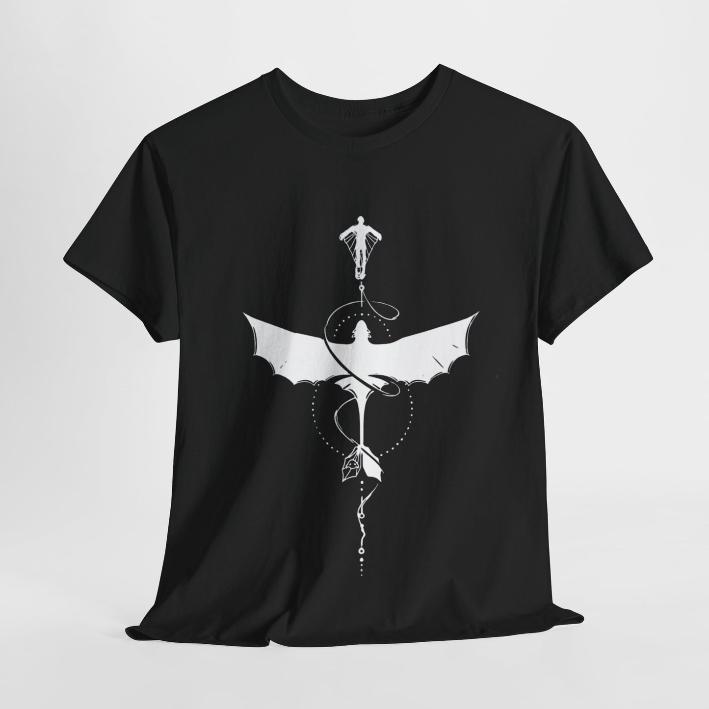 Dark Fantasy Unisex Tee | Mythical Dragon Shirt | Gift for Gamers | Casual Wear | Unique Graphic T-shirt | Perfect for Halloween