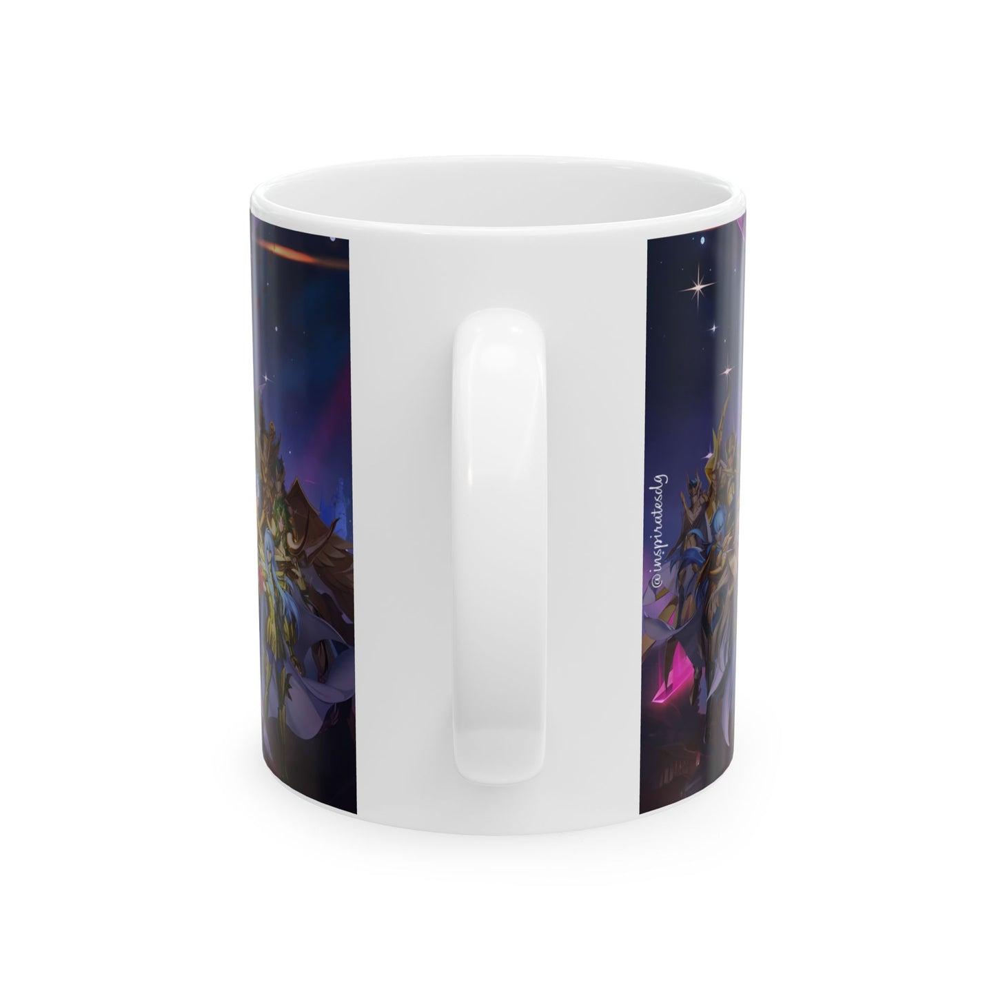 Taza de Cerámica 11oz Caballeros del Zodiaco – Diseño para Fans del Anime