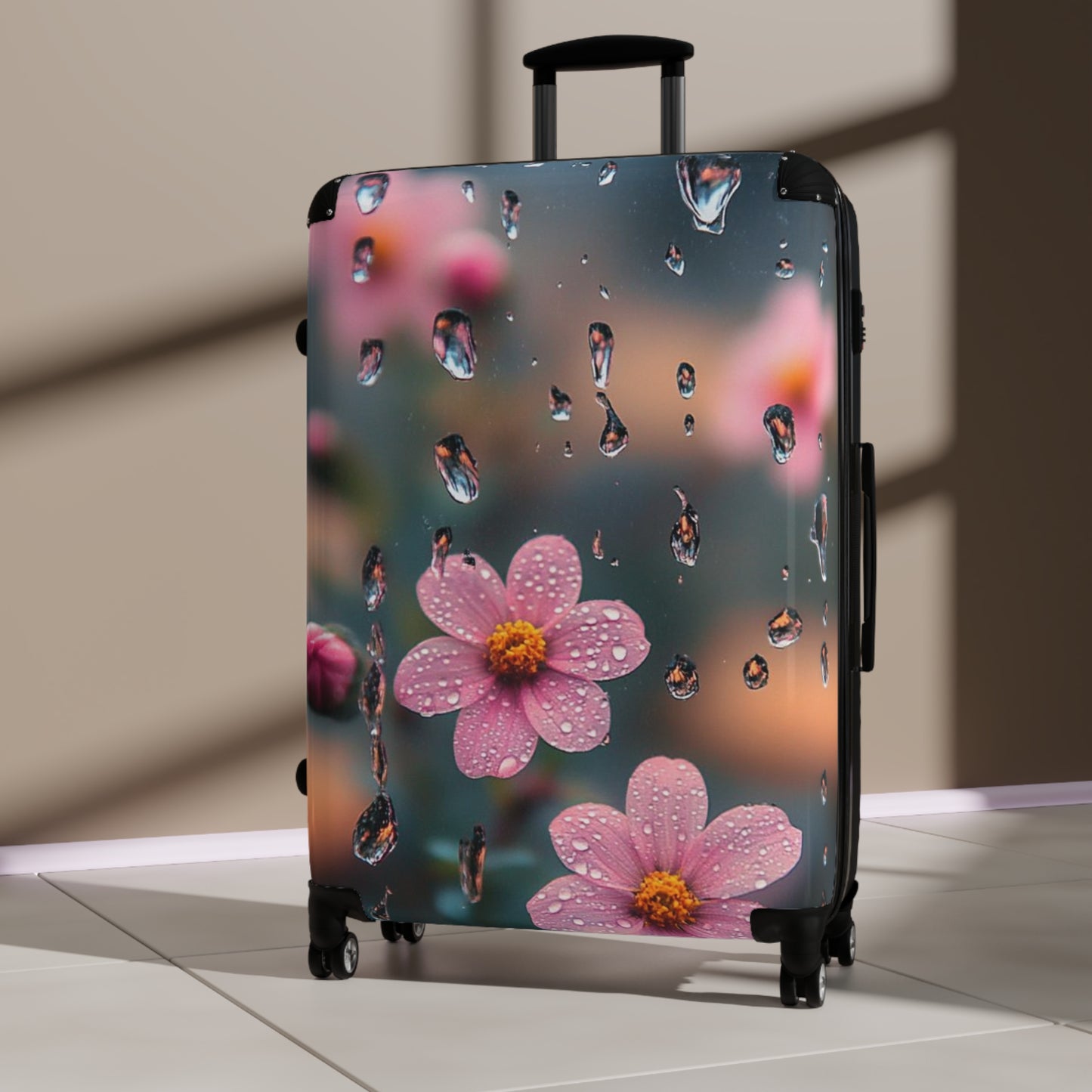 Floral Travel Suitcase - Blooming Adventure Luggage, Carry-On Bag, Stylish Weekender, Vacation Essential, Unique Gifts for Travelers