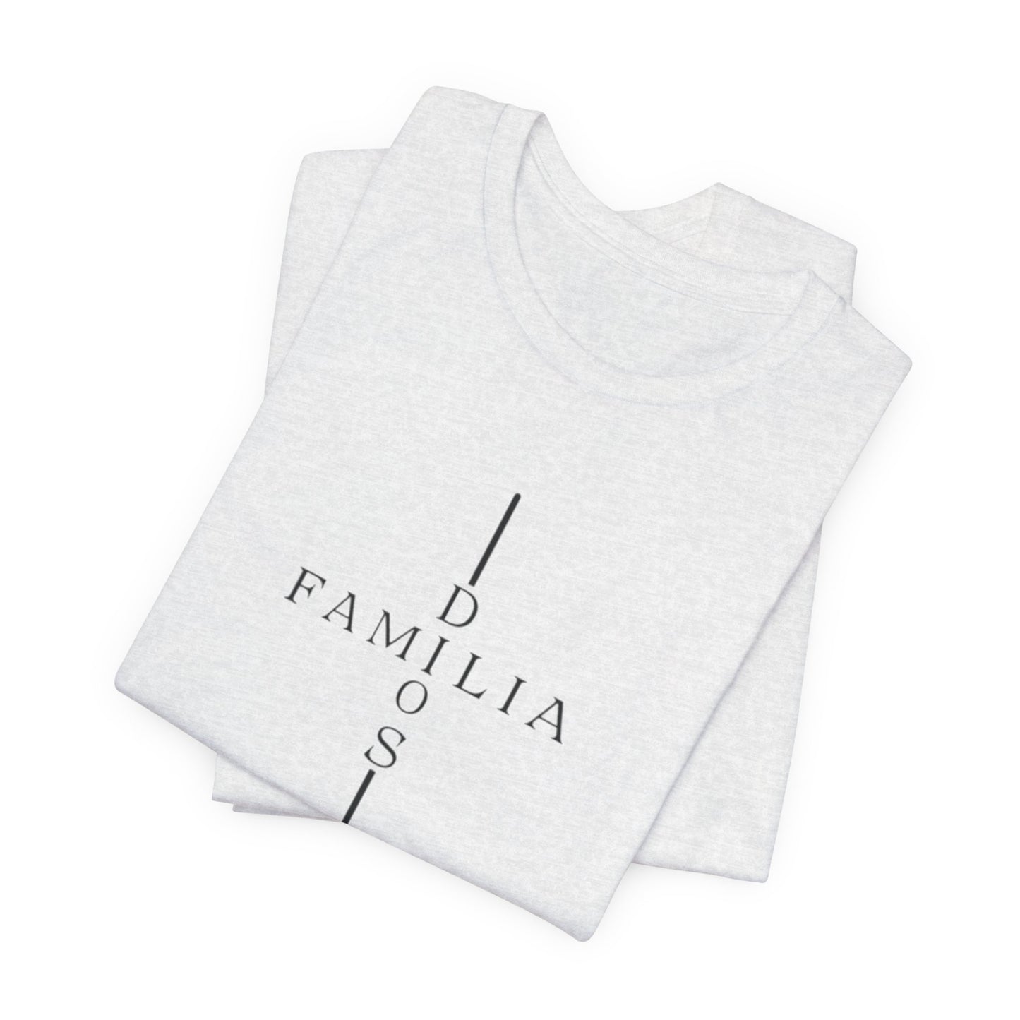 Camiseta Unisex “Dios, Familia, Fortaleza” – Mensaje Cristiano de Fe y Unidad