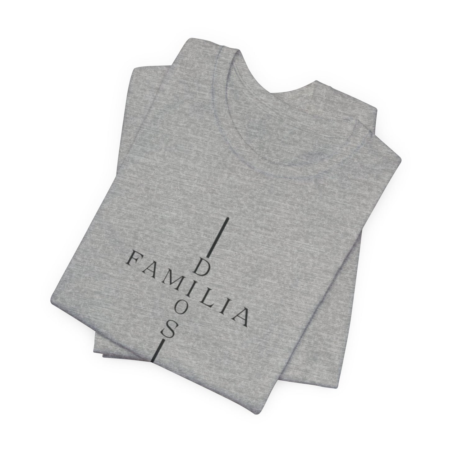 Camiseta Unisex “Dios, Familia, Fortaleza” – Mensaje Cristiano de Fe y Unidad