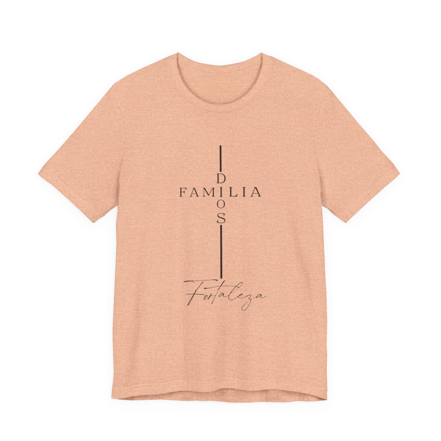 Camiseta Unisex “Dios, Familia, Fortaleza” – Mensaje Cristiano de Fe y Unidad