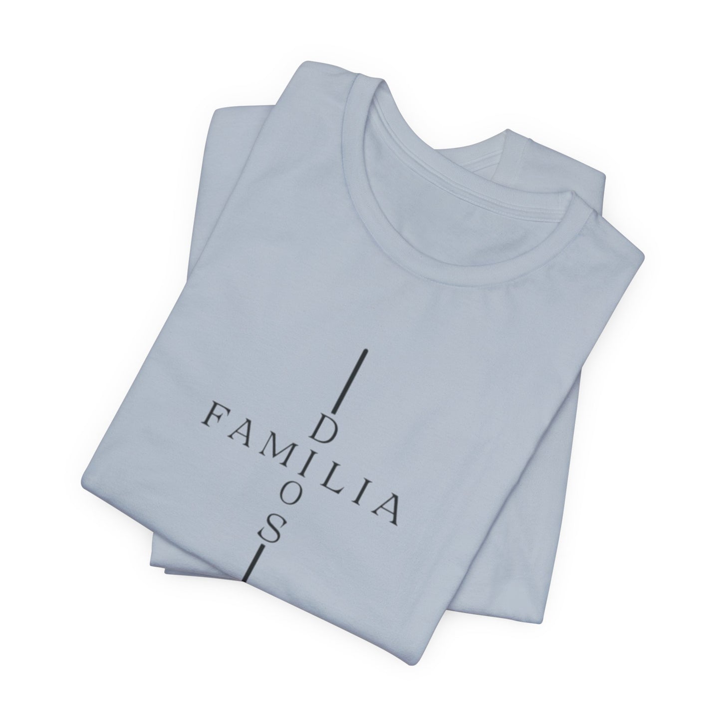 Camiseta Unisex “Dios, Familia, Fortaleza” – Mensaje Cristiano de Fe y Unidad