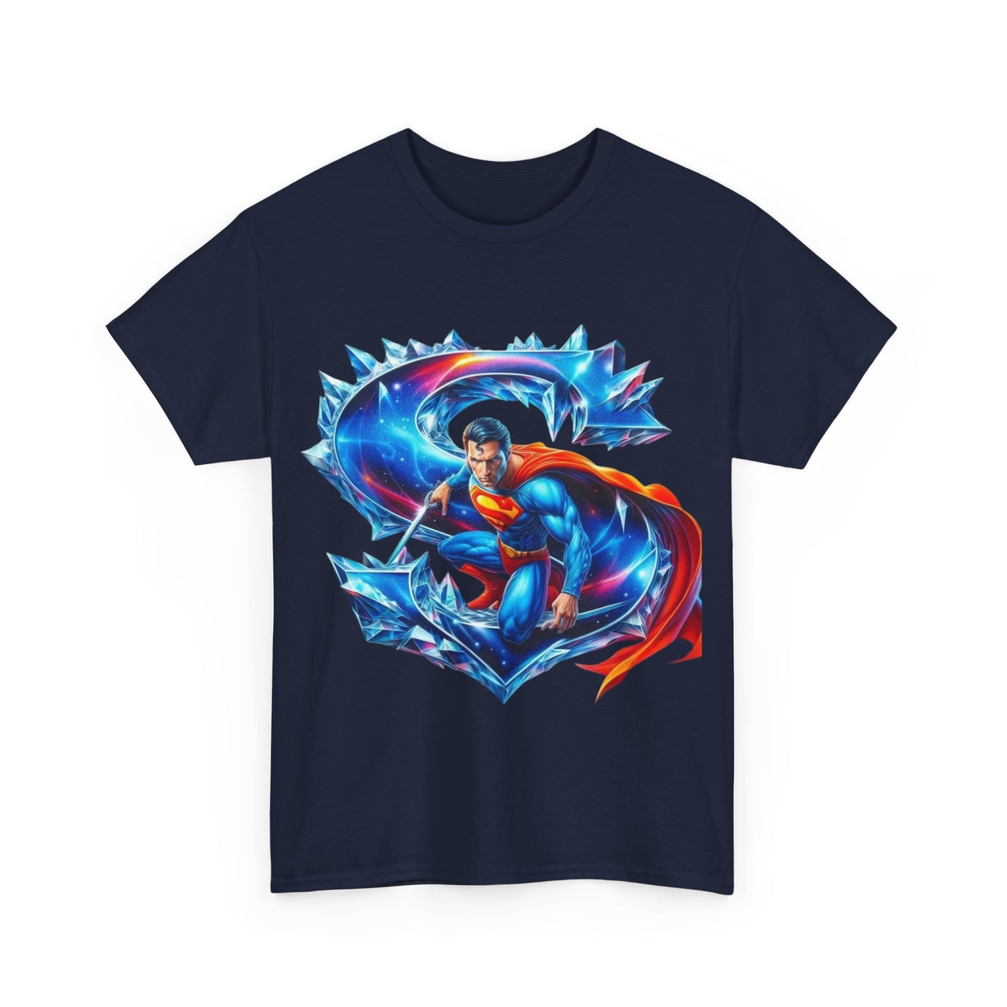 Camiseta Superman para Hombre – Algodón Pesado y Diseño Clásico