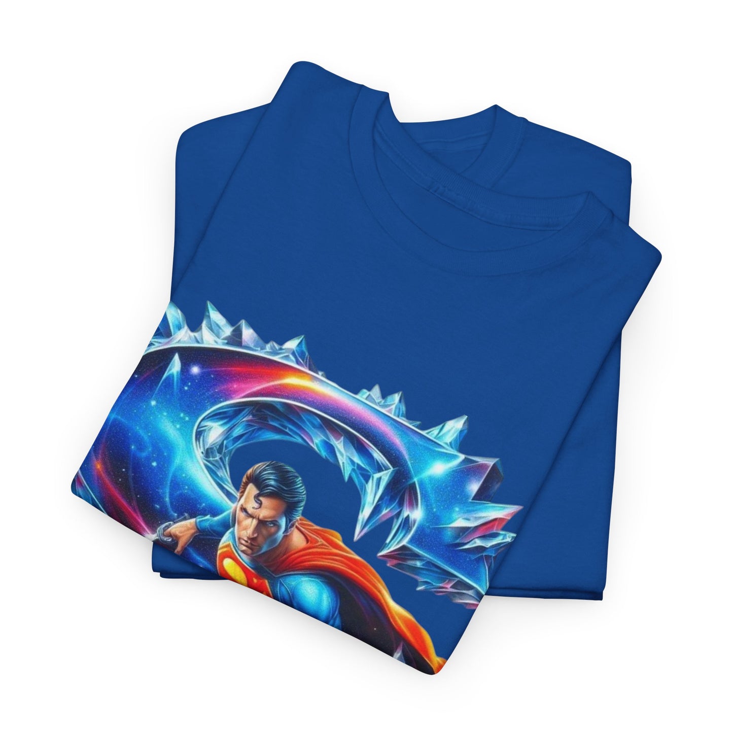 Camiseta Superman para Hombre – Algodón Pesado y Diseño Clásico
