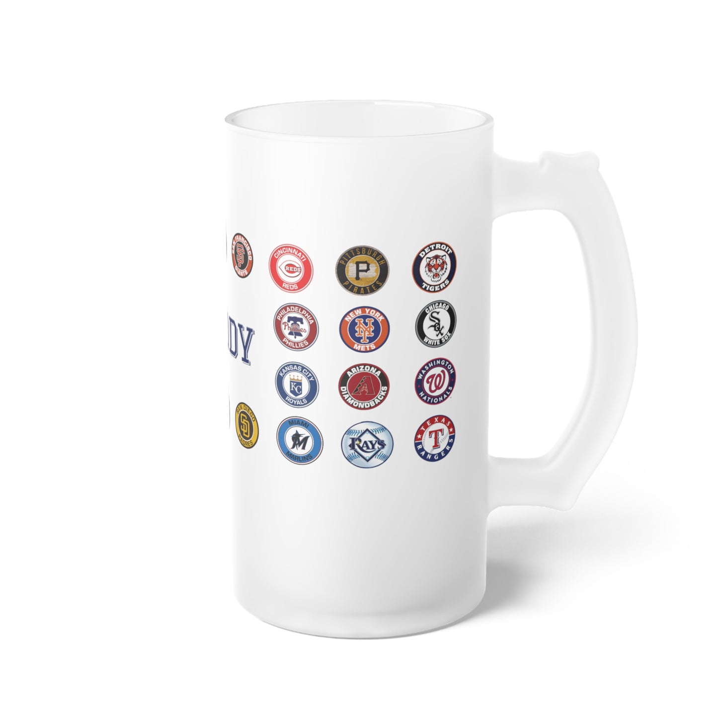 Jarra Cervecera Personalizada para Fanáticos del Béisbol – Diseño MLB con Nombre