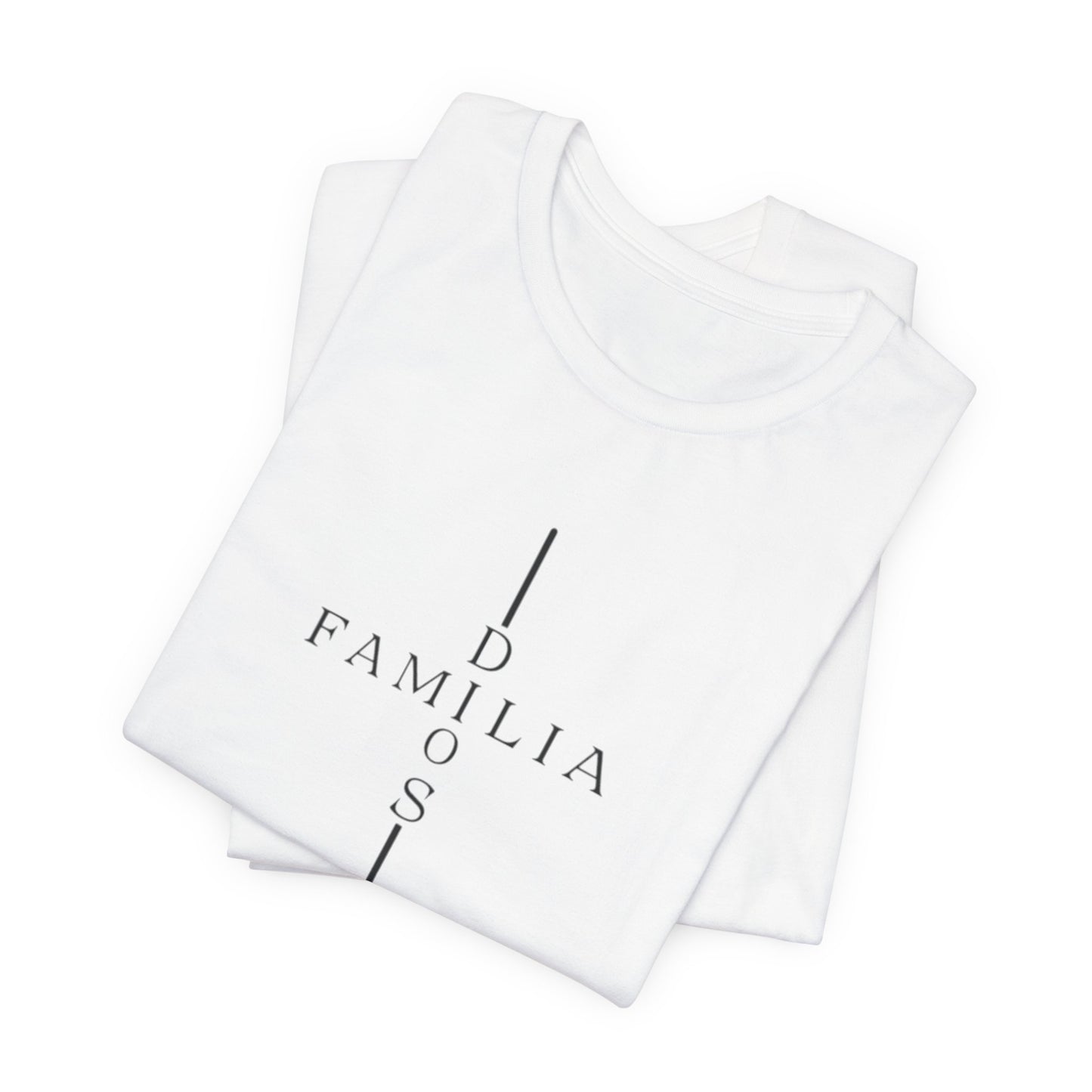 Camiseta Unisex “Dios, Familia, Fortaleza” – Mensaje Cristiano de Fe y Unidad