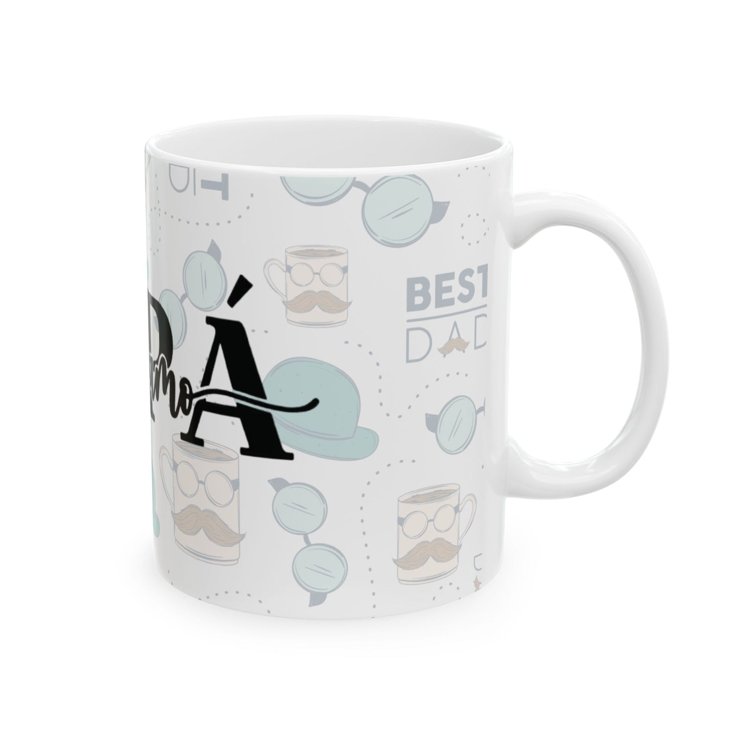 Best Dad Ceramic Mug - Perfect Gift for Father's Day, Birthday, Coffee Lover, Tea, Cute Father's Day Gift, Humorous Dad Cup