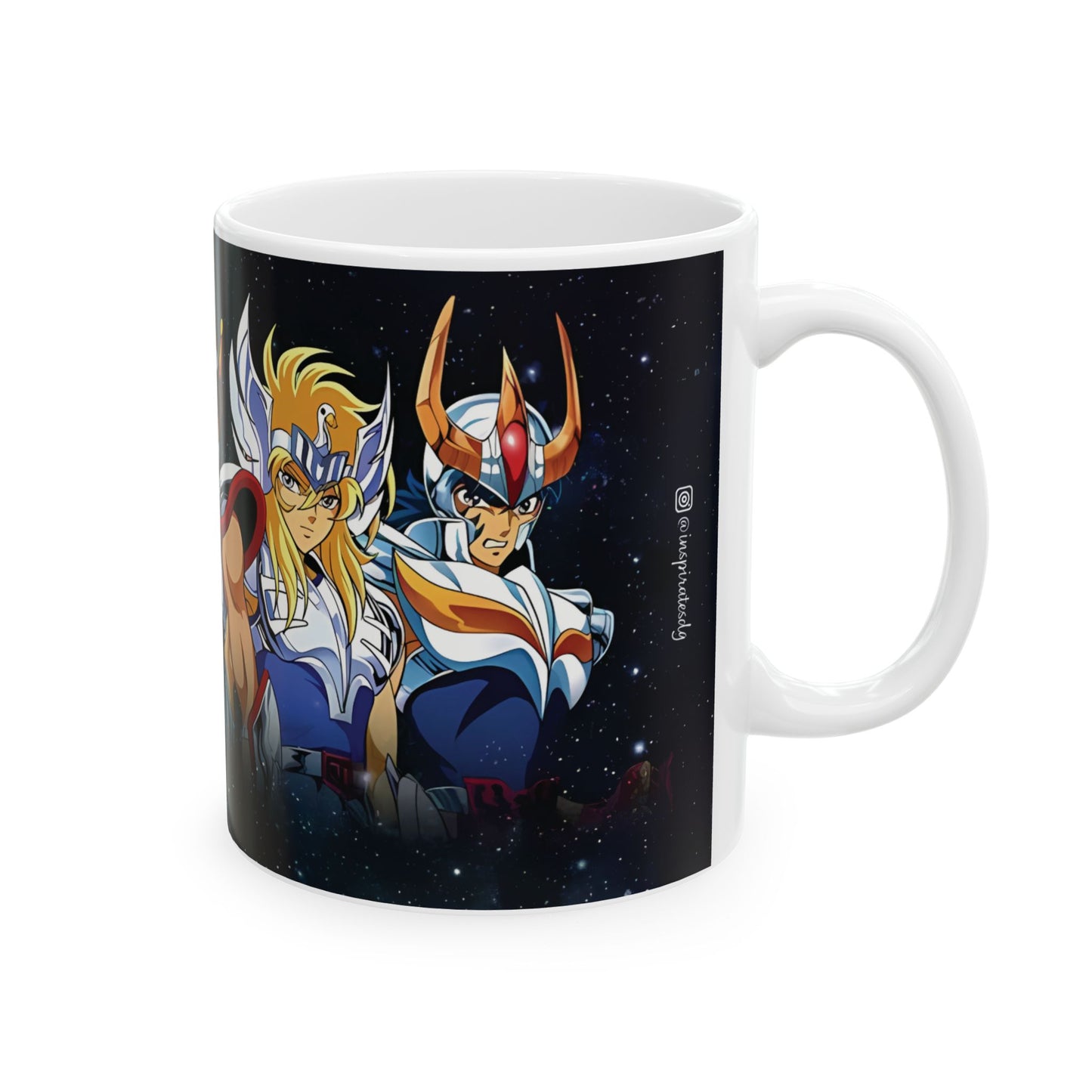 Taza de Cerámica 11oz Caballeros del Zodiaco – Diseño para Fans del Anime
