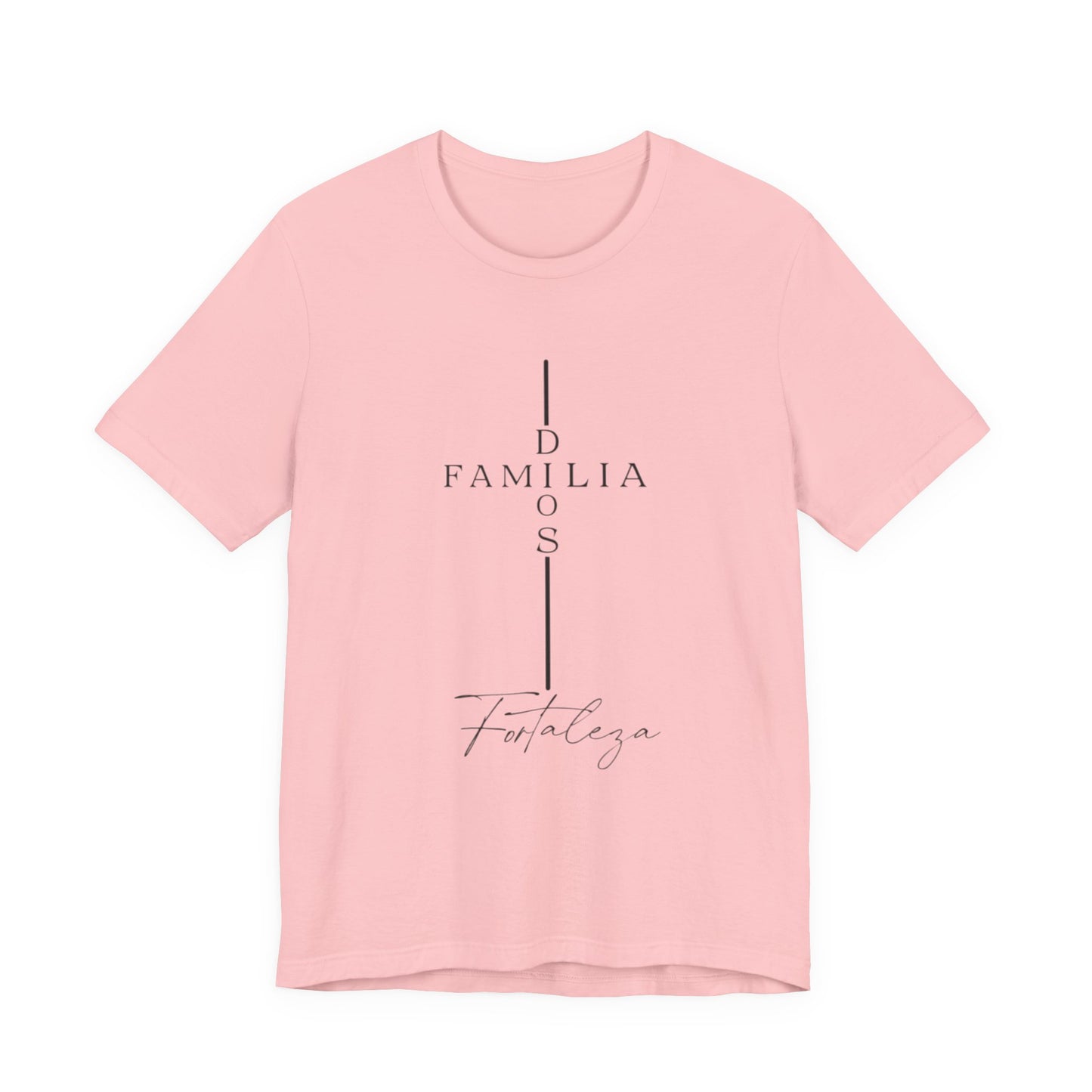Camiseta Unisex “Dios, Familia, Fortaleza” – Mensaje Cristiano de Fe y Unidad