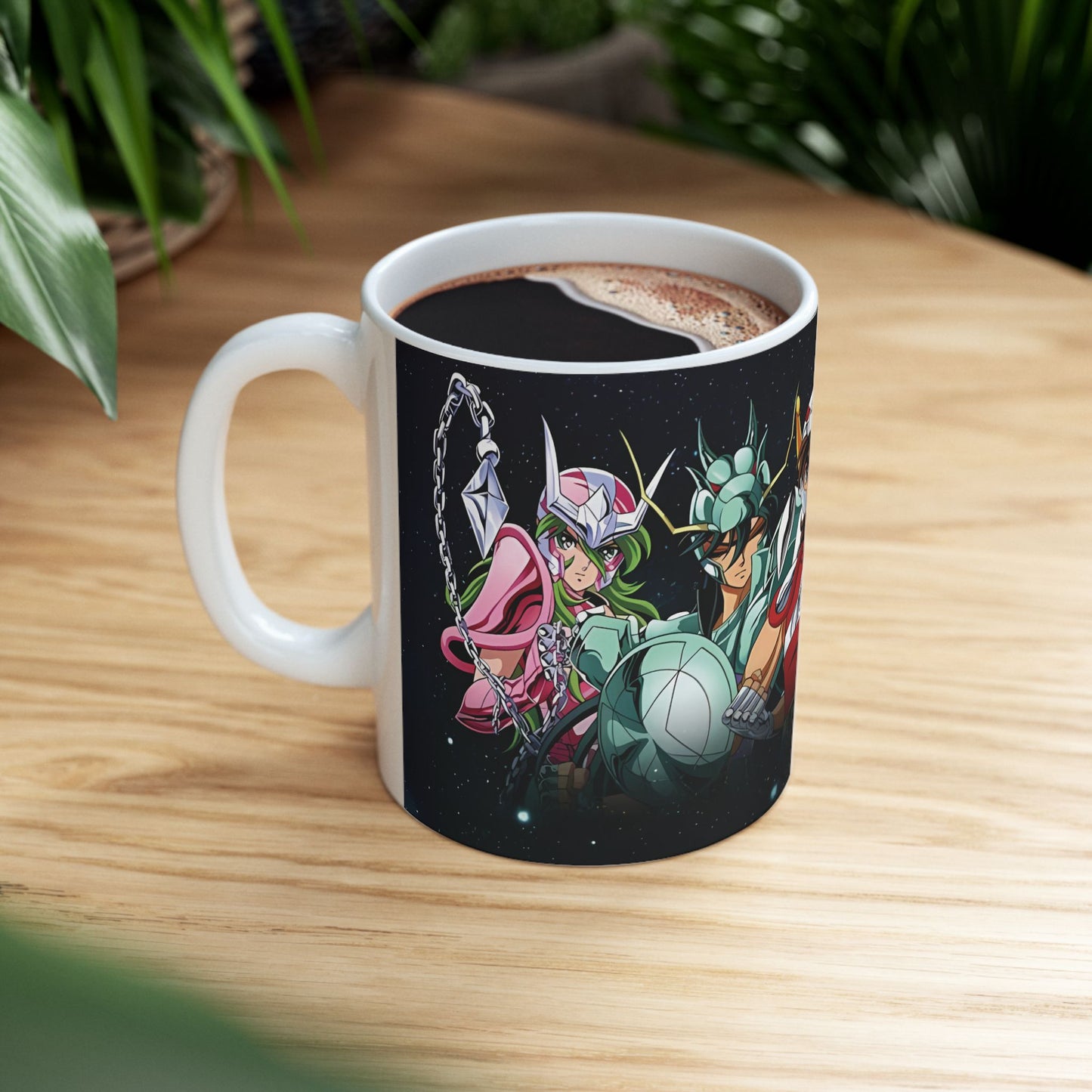 Taza de Cerámica 11oz Caballeros del Zodiaco – Diseño para Fans del Anime