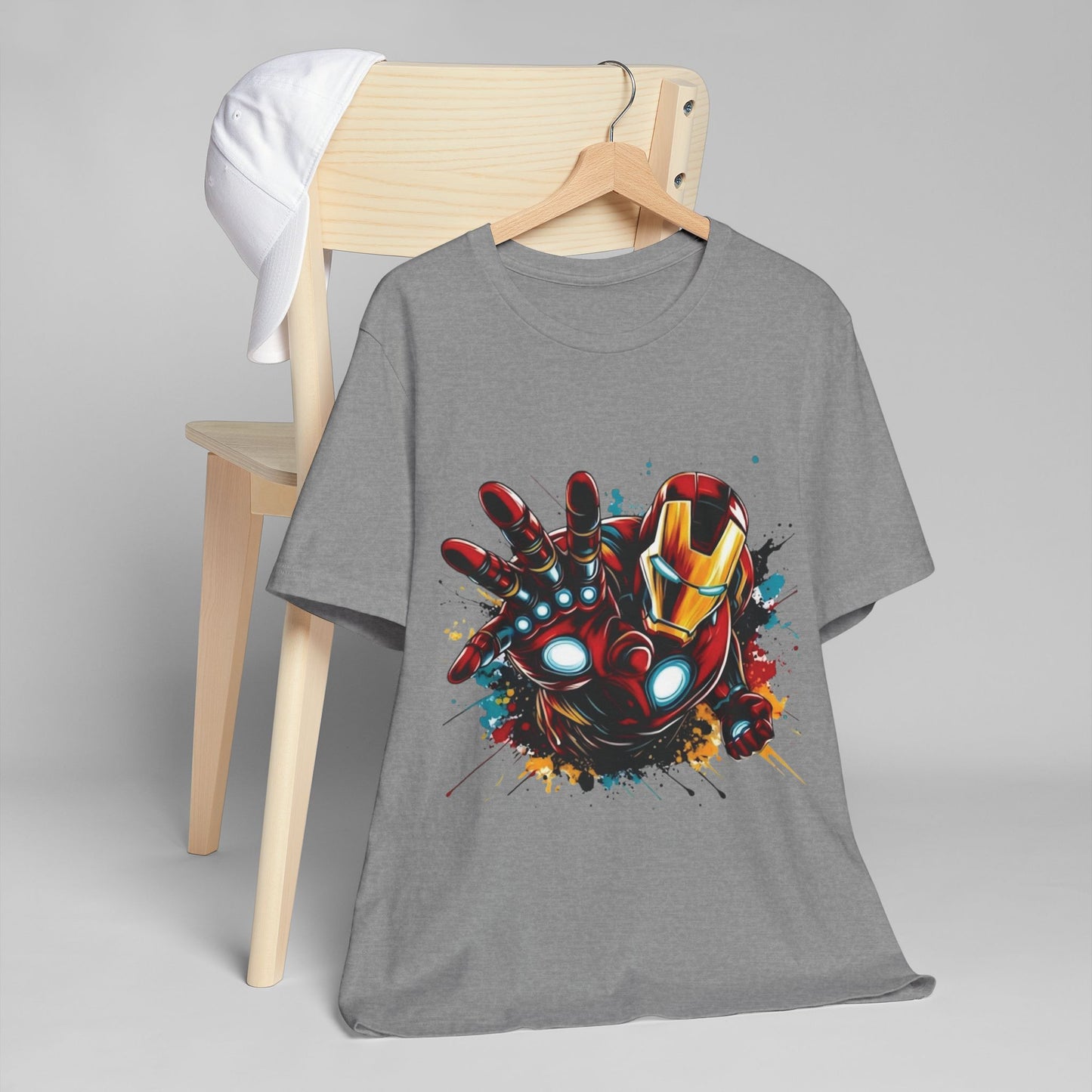 Camiseta Gráfica de Iron Man – Diseño Cómic para Fans de Marvel