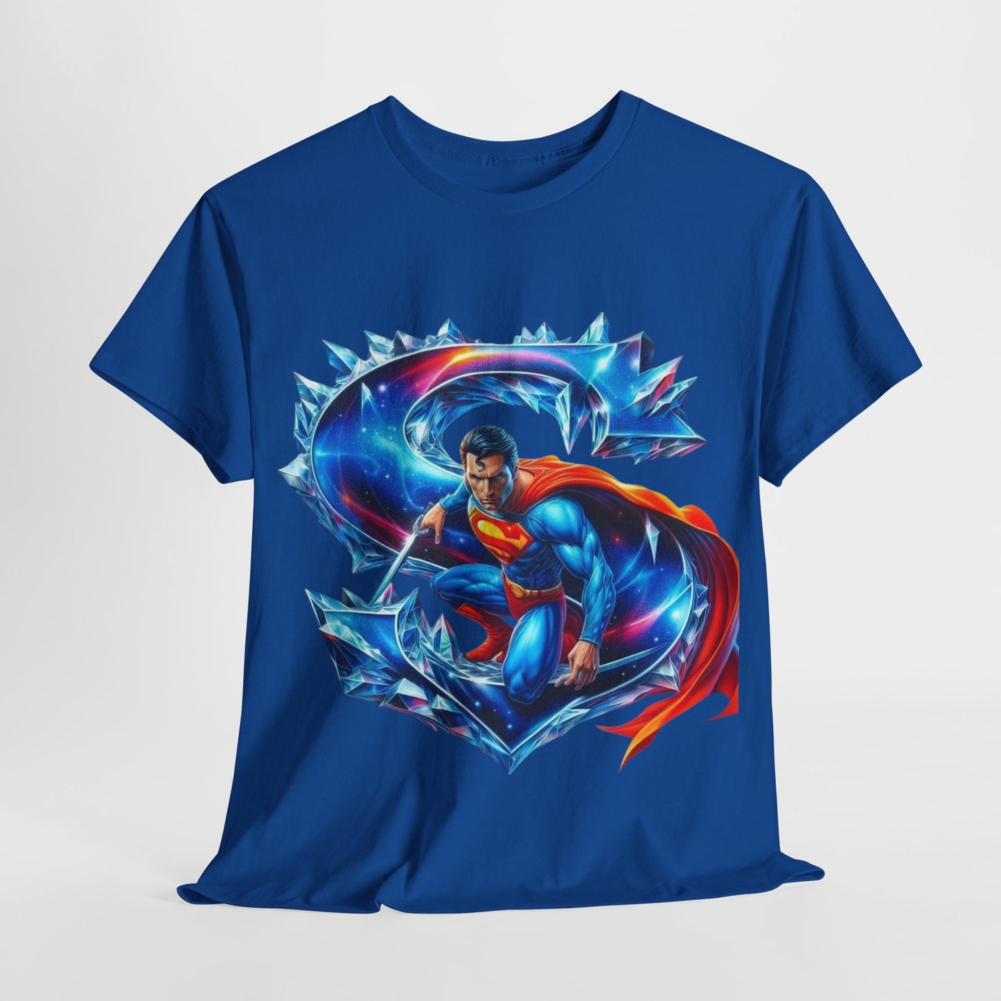 Camiseta Superman para Hombre – Algodón Pesado y Diseño Clásico