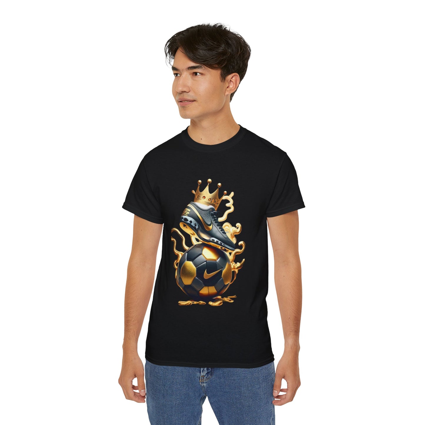 Camiseta de Algodón “Soccer King” – Ropa Deportiva y Casual para Fans de Fútbol