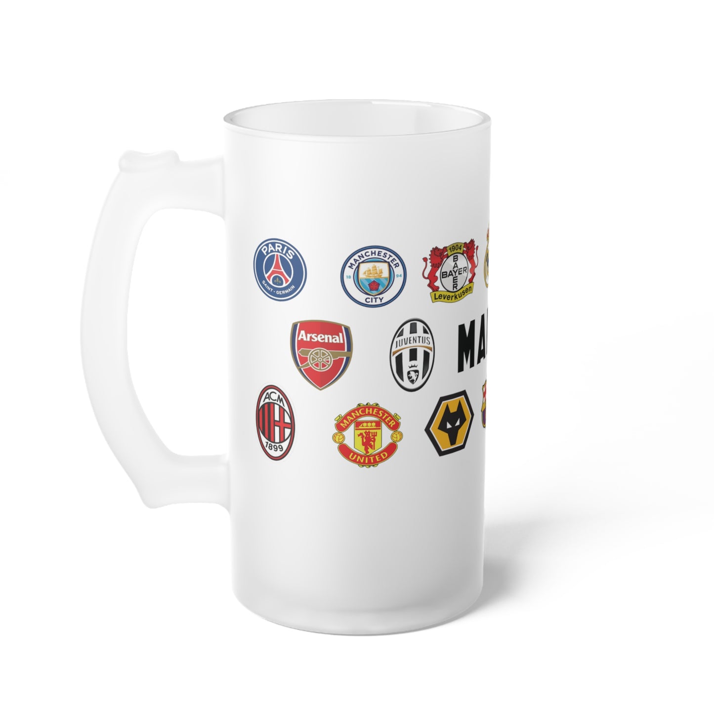 Jarra Cervecera Personalizada para Fanáticos del Fútbol Europeo – Regalo para Papá