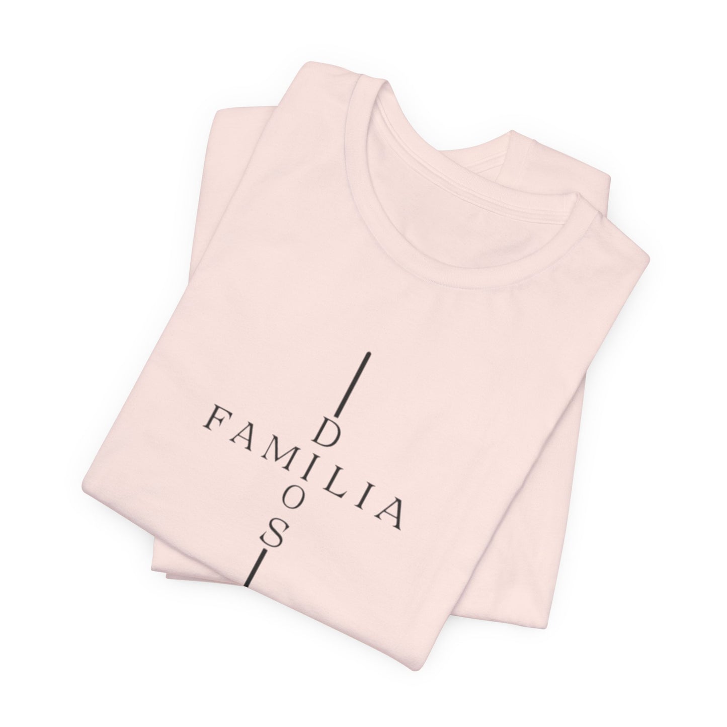 Camiseta Unisex “Dios, Familia, Fortaleza” – Mensaje Cristiano de Fe y Unidad