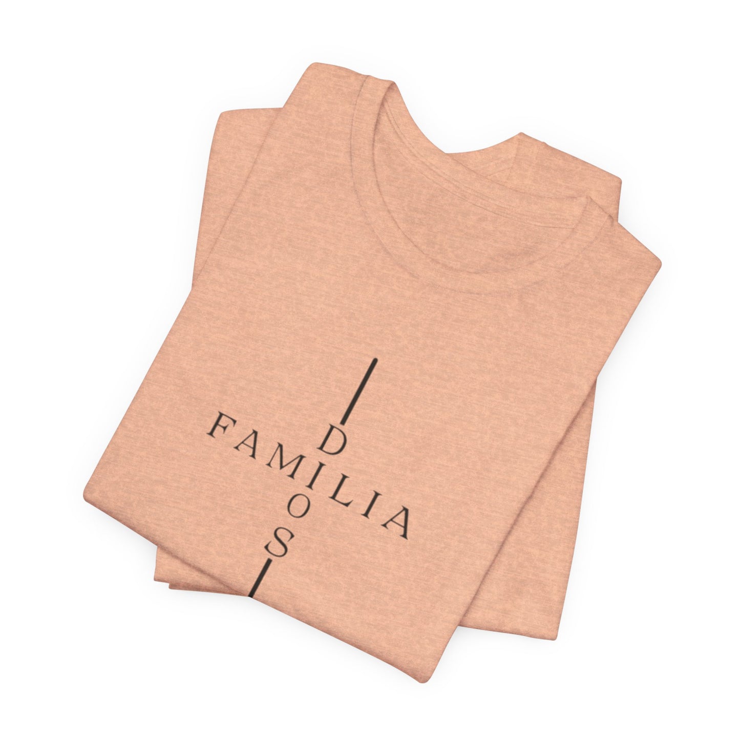 Camiseta Unisex “Dios, Familia, Fortaleza” – Mensaje Cristiano de Fe y Unidad