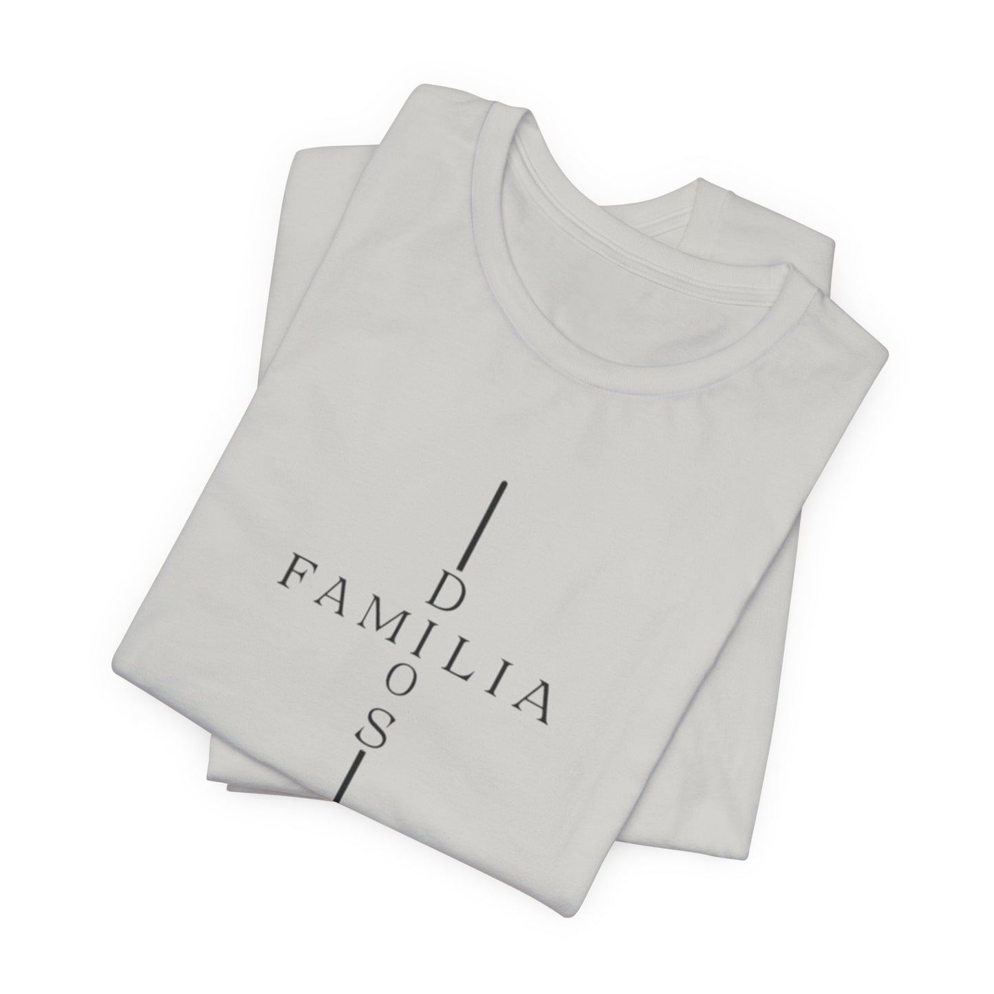 Camiseta Unisex “Dios, Familia, Fortaleza” – Mensaje Cristiano de Fe y Unidad