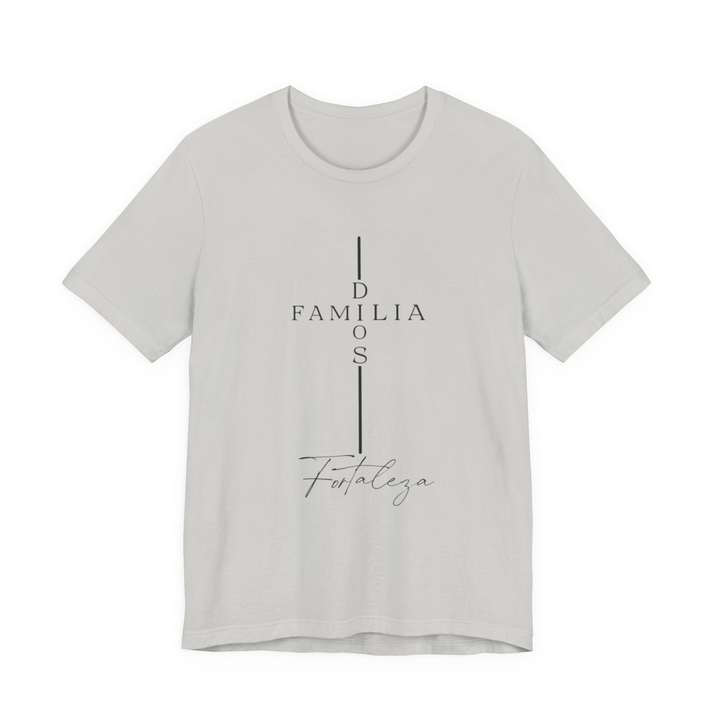 Camiseta Unisex “Dios, Familia, Fortaleza” – Mensaje Cristiano de Fe y Unidad