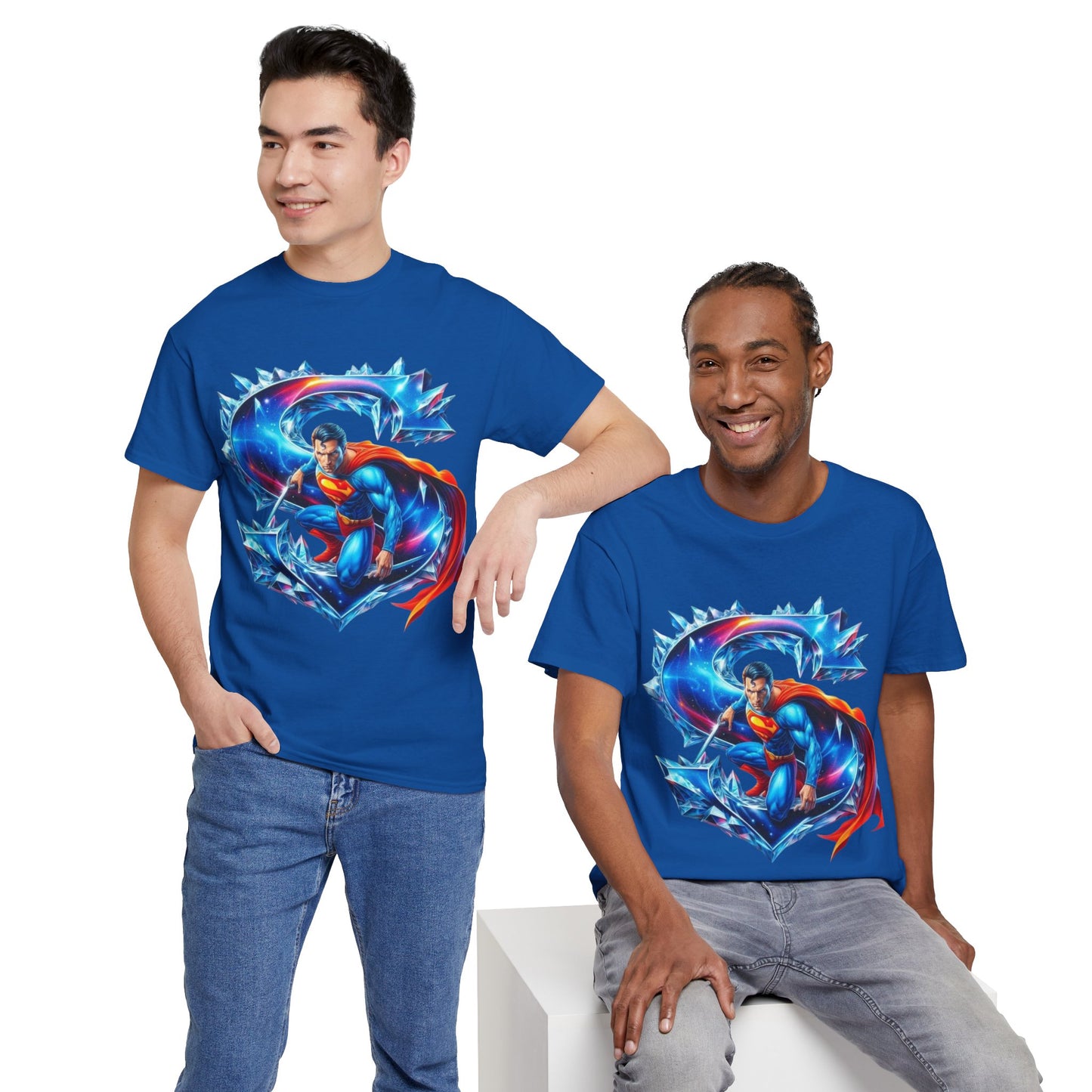 Camiseta Superman para Hombre – Algodón Pesado y Diseño Clásico