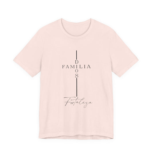 Camiseta Unisex “Dios, Familia, Fortaleza” – Mensaje Cristiano de Fe y Unidad
