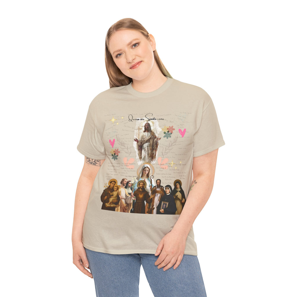 Camisa Damas - Diseño Especial "Quiero ser Santo como..."