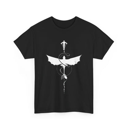 Dark Fantasy Unisex Tee | Mythical Dragon Shirt | Gift for Gamers | Casual Wear | Unique Graphic T-shirt | Perfect for Halloween