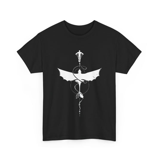 Dark Fantasy Unisex Tee | Mythical Dragon Shirt | Gift for Gamers | Casual Wear | Unique Graphic T-shirt | Perfect for Halloween