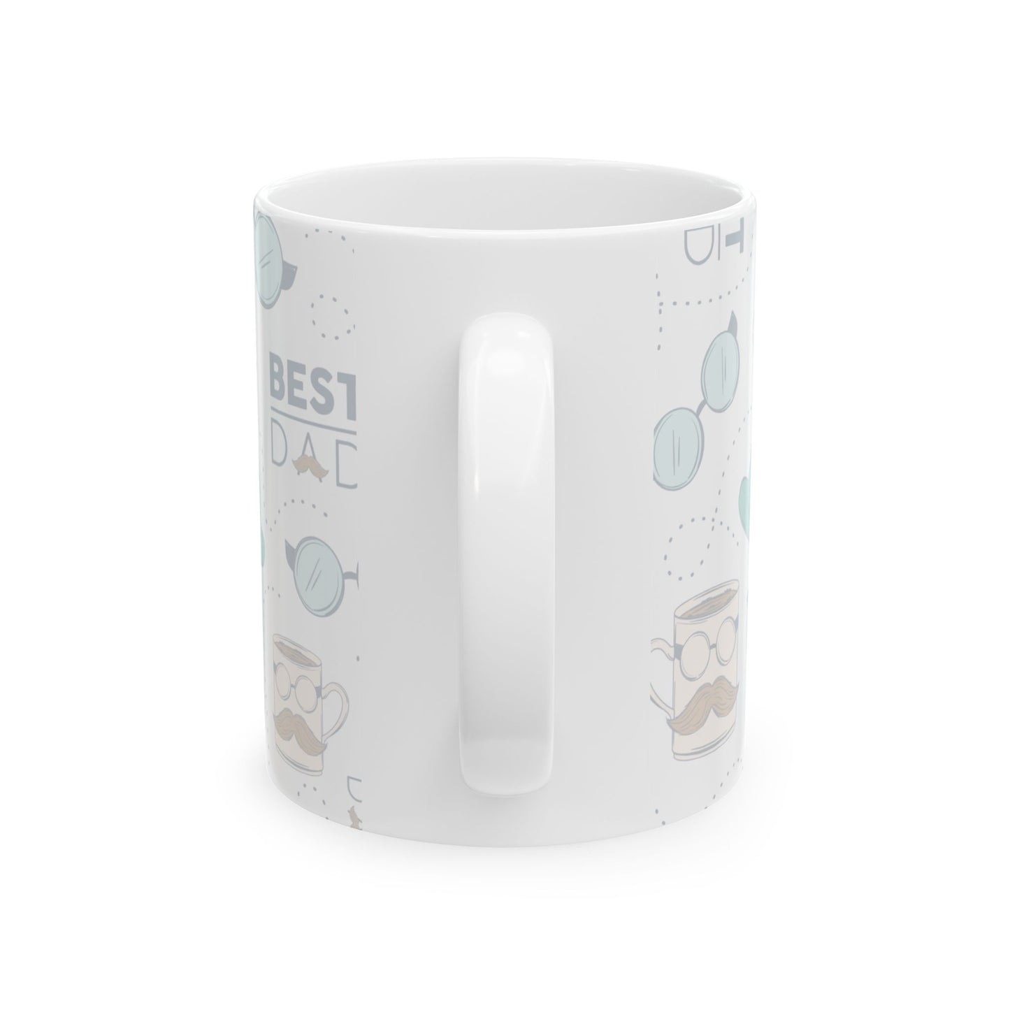 Best Dad Ceramic Mug - Perfect Gift for Father's Day, Birthday, Coffee Lover, Tea, Cute Father's Day Gift, Humorous Dad Cup