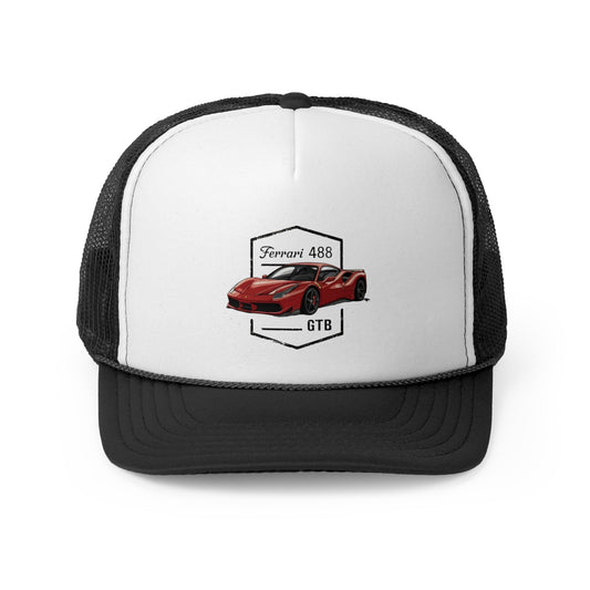 Gorra Ferrari 488 GTB – Estilo Deportivo y Vintage para Amantes de los Autos