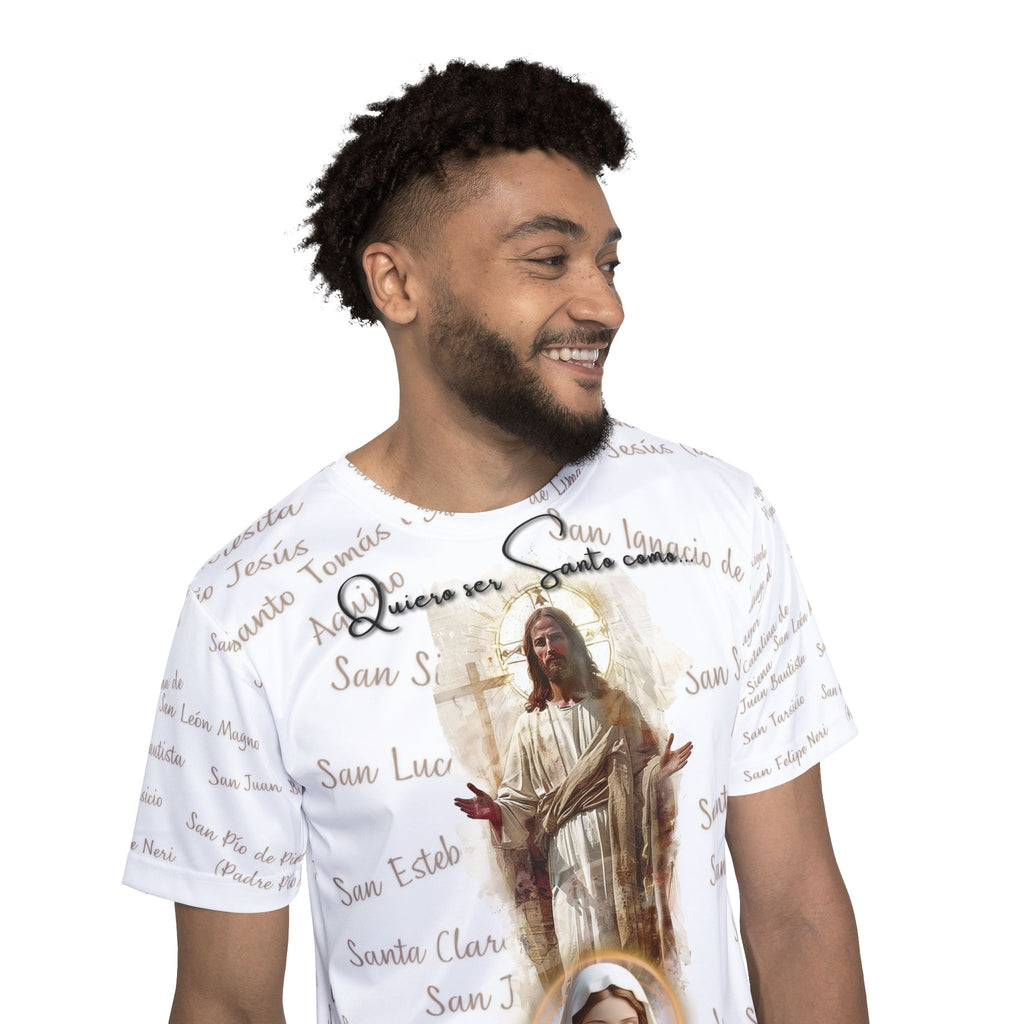 Camisa para caballero - Diseño Especial "Quiero ser Santo..."