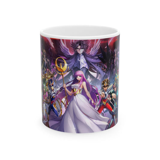 Taza de Cerámica 11oz Caballeros del Zodiaco – Diseño para Fans del Anime
