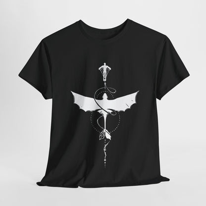 Dark Fantasy Unisex Tee | Mythical Dragon Shirt | Gift for Gamers | Casual Wear | Unique Graphic T-shirt | Perfect for Halloween