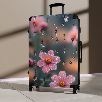 Floral Travel Suitcase - Blooming Adventure Luggage, Carry-On Bag, Stylish Weekender, Vacation Essential, Unique Gifts for Travelers