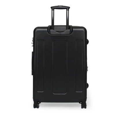 Spiritual Journey Suitcase, Travel Luggage with Virgin Mary Design, Unique Baggage for Pilgrimage, Gift for Travelers