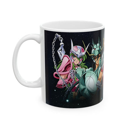 Taza de Cerámica 11oz Caballeros del Zodiaco – Diseño para Fans del Anime