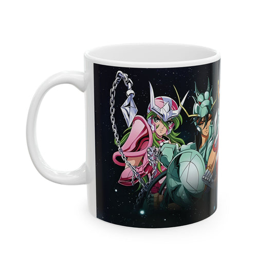 Taza de Cerámica 11oz Caballeros del Zodiaco – Diseño para Fans del Anime