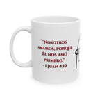 Taza 11 oz - Flork Catolico 1 Juan 4,19