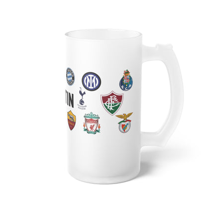 Jarra Cervecera Personalizada para Fanáticos del Fútbol Europeo – Regalo para Papá