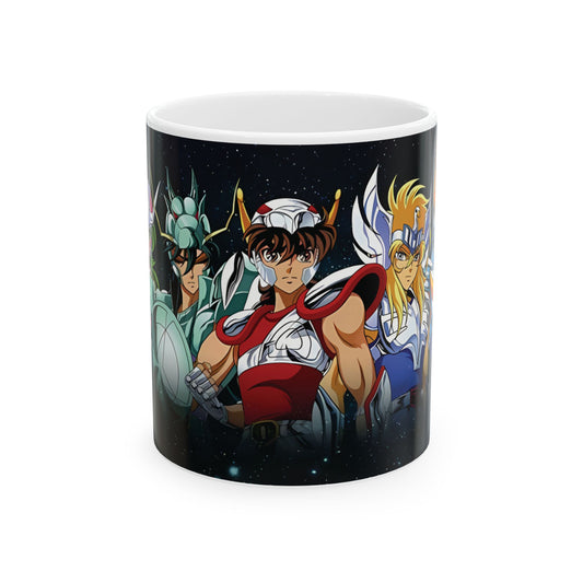 Taza de Cerámica 11oz Caballeros del Zodiaco – Diseño para Fans del Anime