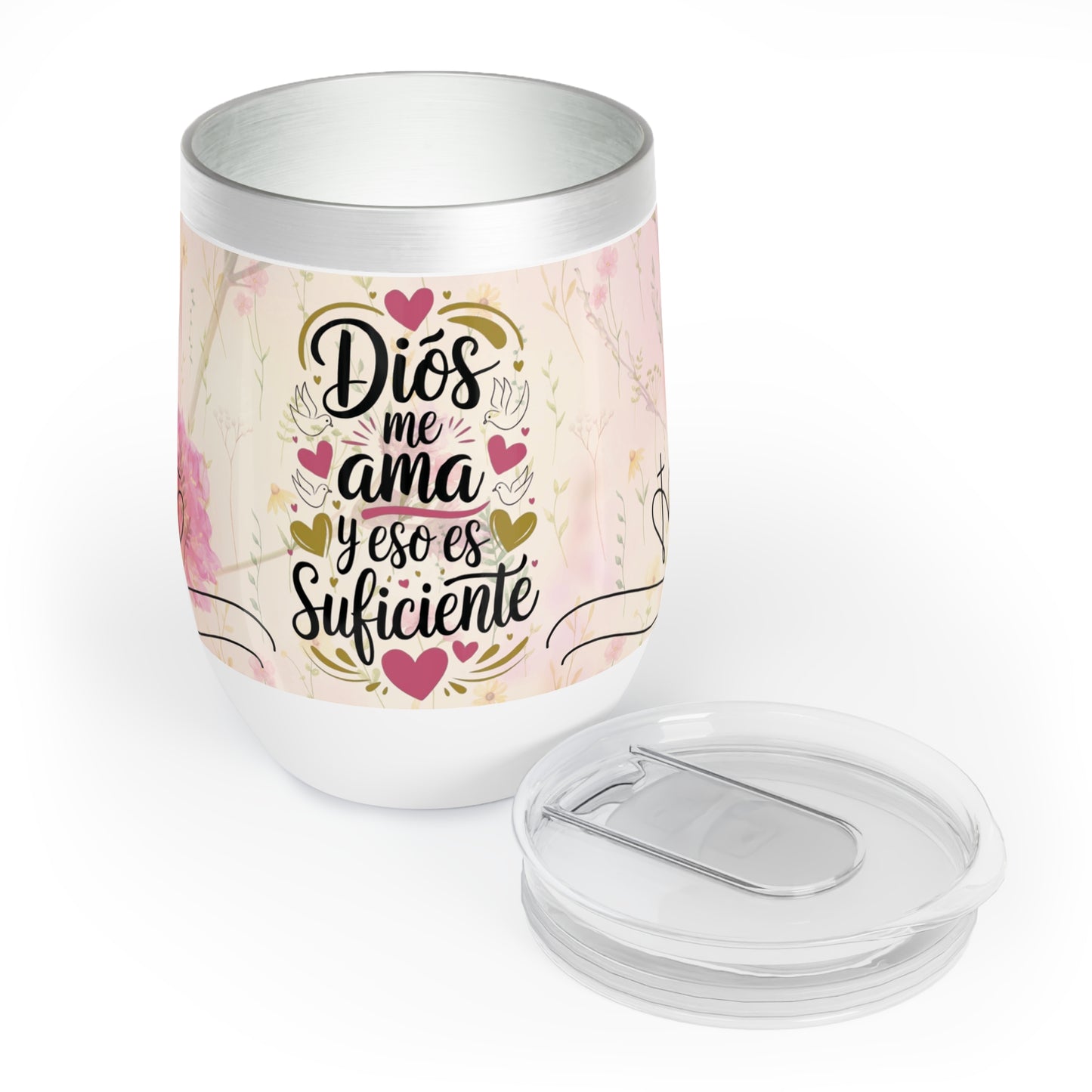 Vaso Vinero “Confianza en Dios” – Inspiración Cristiana para Mujeres de Fe
