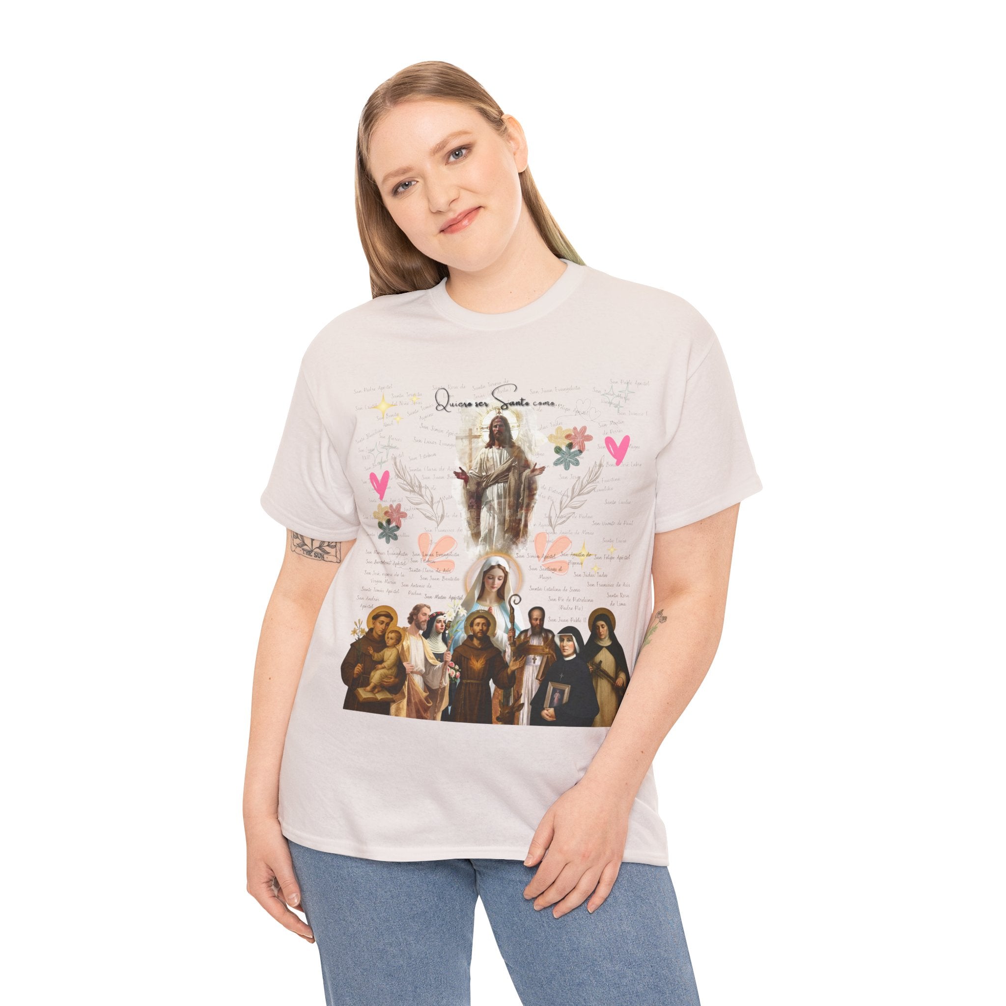 Camisa Damas - Diseño Especial "Quiero ser Santo como..."