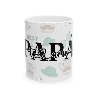 Best Dad Ceramic Mug - Perfect Gift for Father's Day, Birthday, Coffee Lover, Tea, Cute Father's Day Gift, Humorous Dad Cup