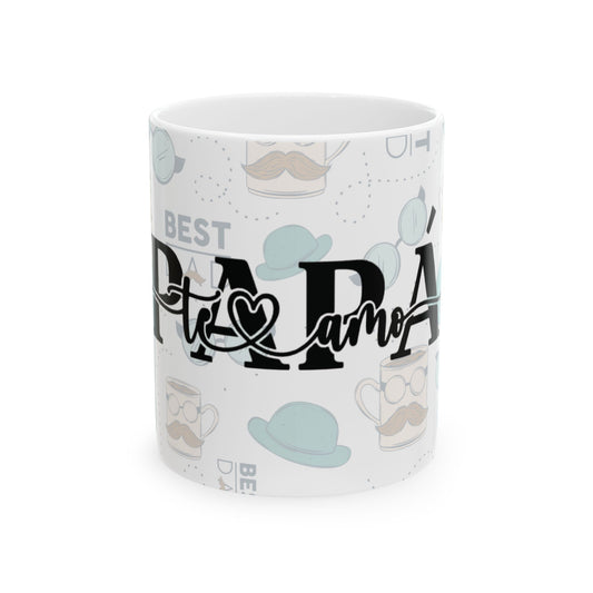 Best Dad Ceramic Mug - Perfect Gift for Father's Day, Birthday, Coffee Lover, Tea, Cute Father's Day Gift, Humorous Dad Cup