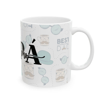 Best Dad Ceramic Mug - Perfect Gift for Father's Day, Birthday, Coffee Lover, Tea, Cute Father's Day Gift, Humorous Dad Cup